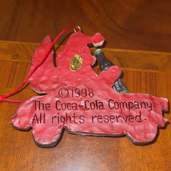 Coca Cola Santa 1998 Vintage Ornament - Picture 2 of 2